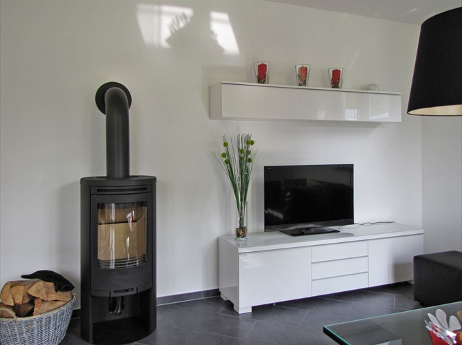Die Kamin- und Fernsehecke