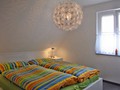 Ein Schlafzimmer im Dachgeschoss