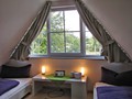Das Schlafzimmer im ausgebauten Spitzboden