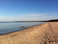 Der Strand und Hafen von Glowe